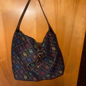 Dooney & Bourke Colorful Logo Lock Hobo Bag